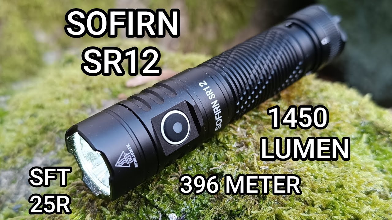 Sofirn SR12 Led Taschenlampe 1450 Lumen SFT-25R Review Test Flashlight Beamshots keine IF23 IF30