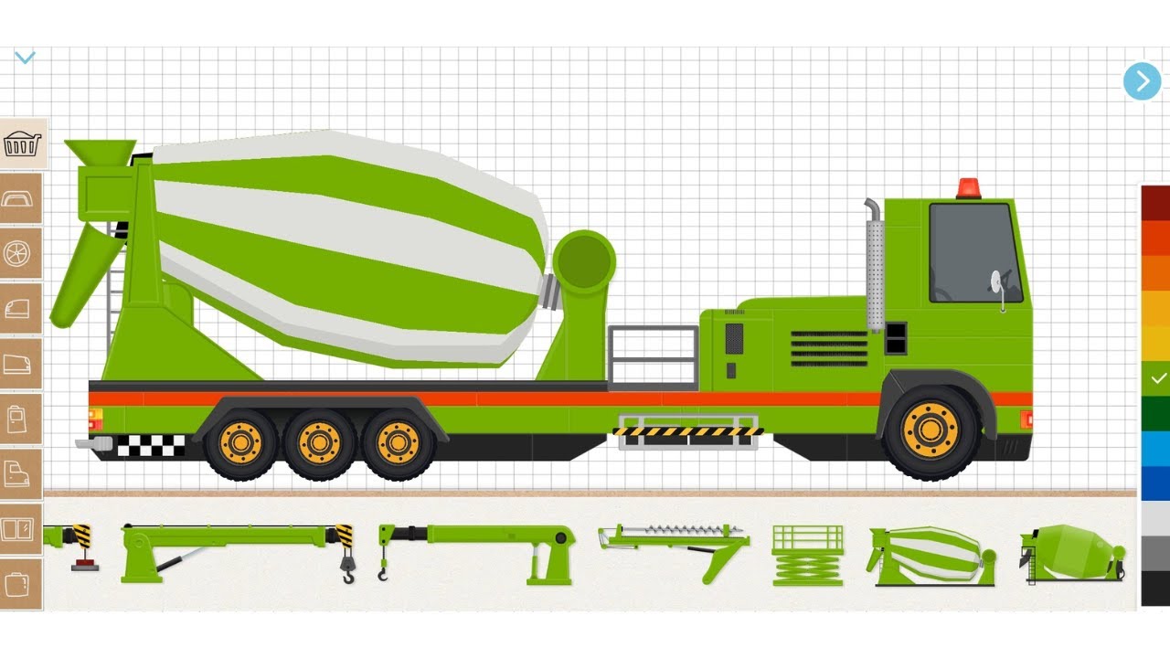 Building a  Concrete Mixing Truck In Labo Construction Truck
