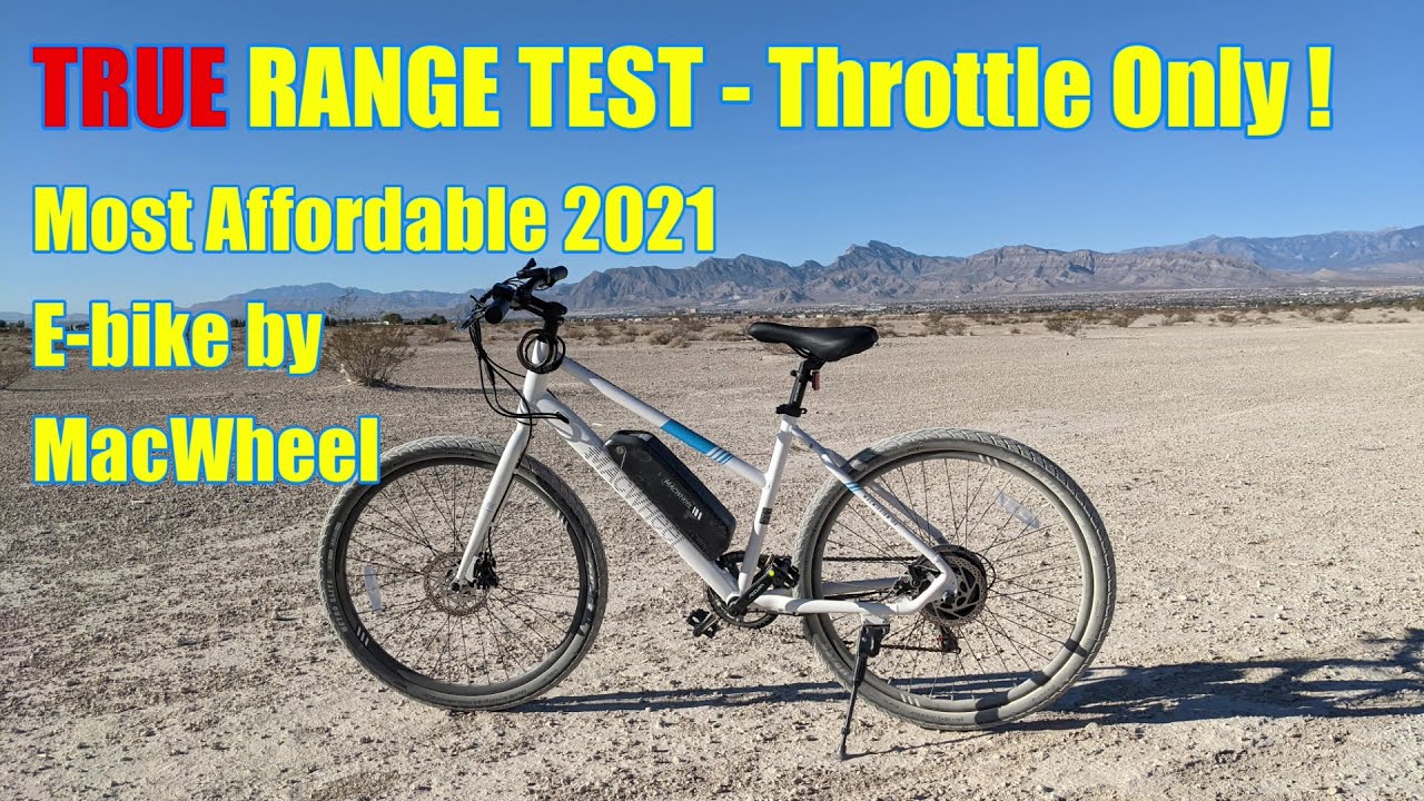 REAL world True Battery RANGE most affordable E-bike by Macwheel -