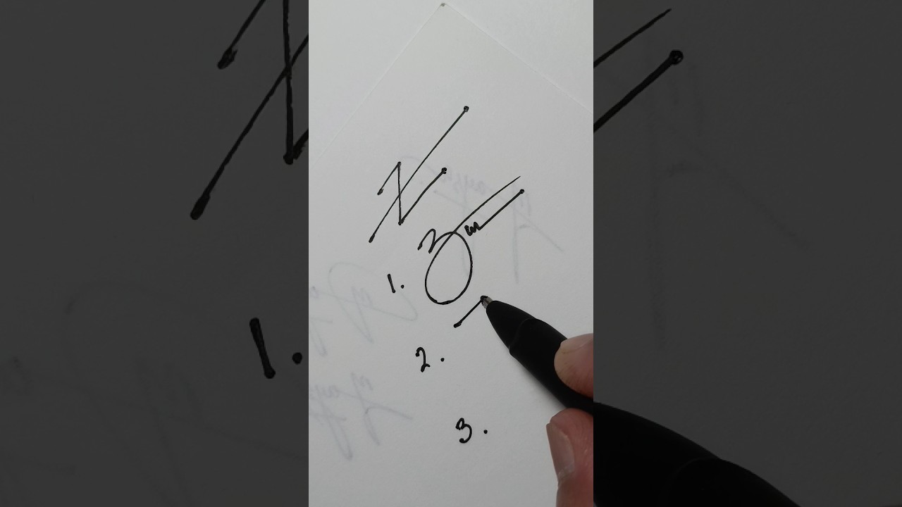How to learn your signature letter Z?&hearts;️