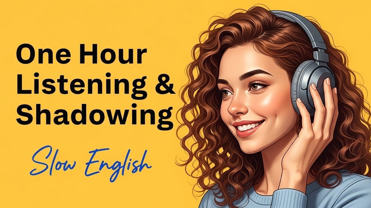 1 Hour of Slow English Shadowing | Practice Listening, Speaking, Fluency Every Day | English Podcast