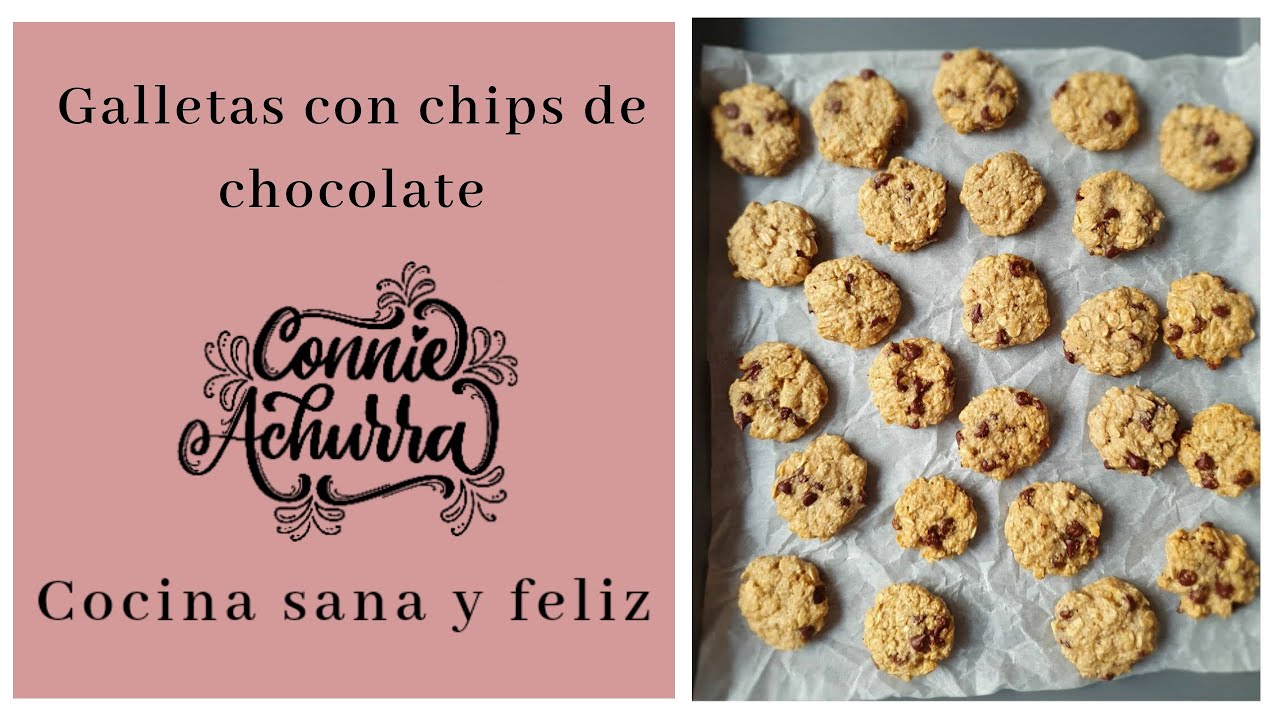 Galletas de avena con chips de chocolate