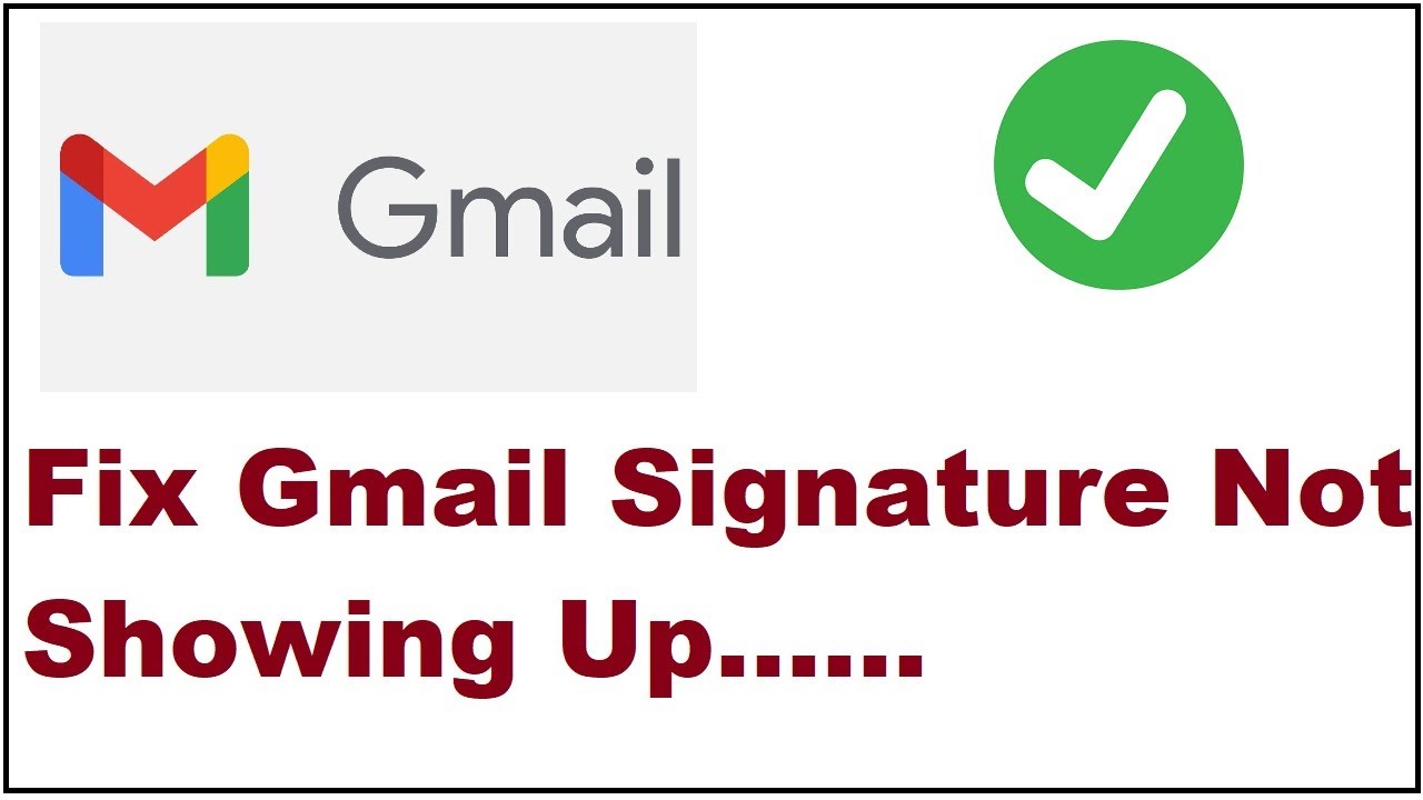 Исправление проблемы с отображением подписи в Gmail