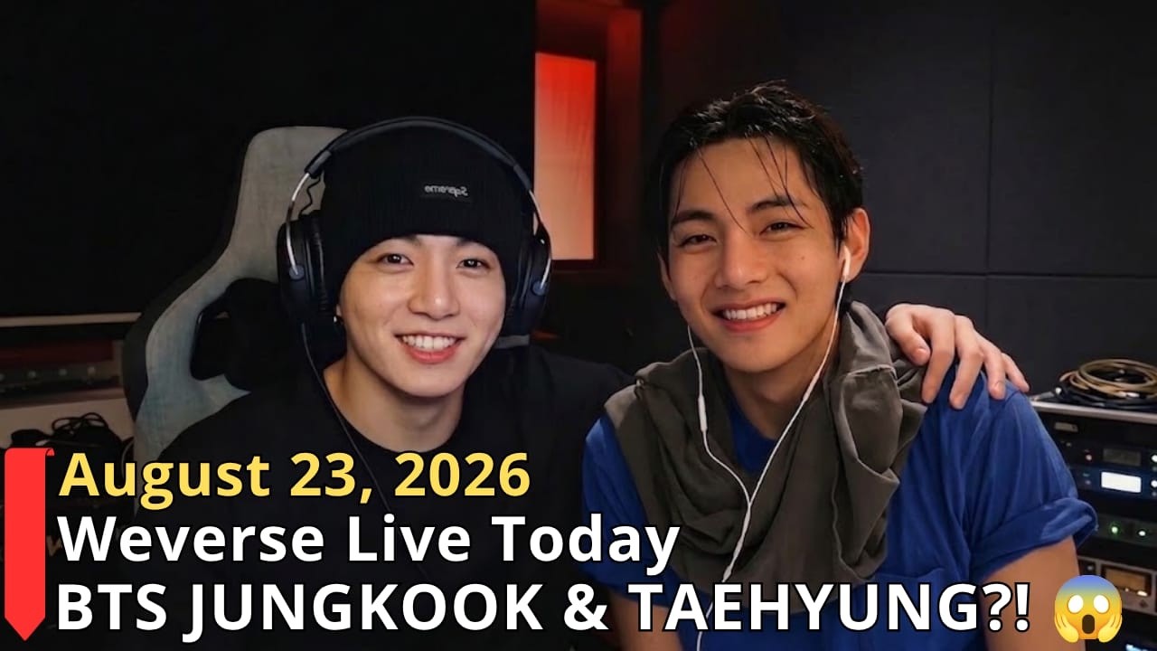 🔴 [FULL SUB] BTS JUNGKOOK & TAEHYUNG'S Midnight Surprise! Weverse LIVE Moment 💜 | 23.08.2026