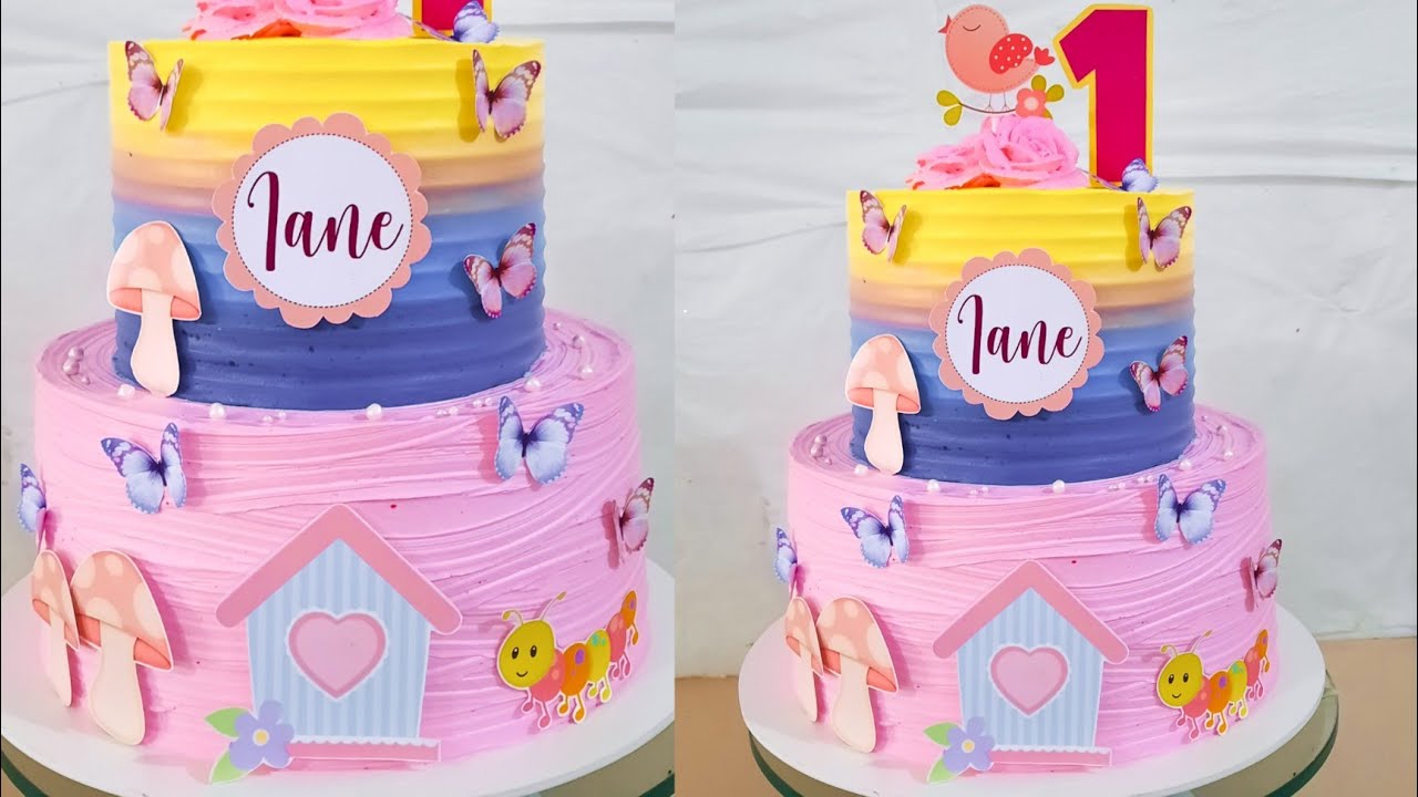 Bolo Jardim Encantado | chantilly | bolo de andar 💕