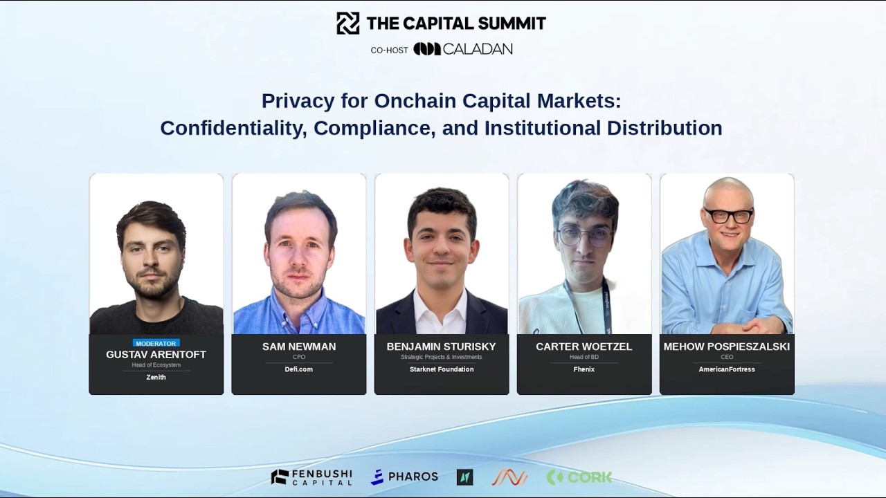 Privacy for Onchain Capital Markets: Confidentiality, Compliance, and Institutional Distribution