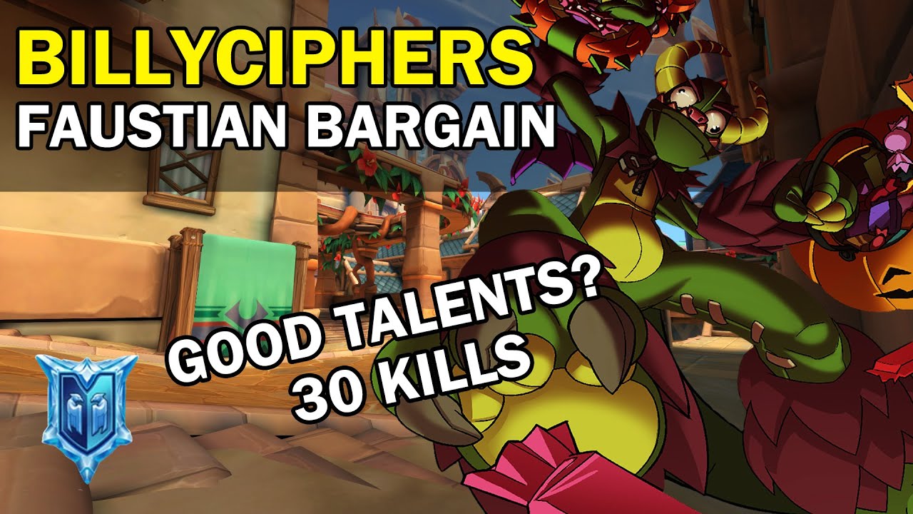 Хорошие таланты? 30 убийств BillyCiphers Talus Paladins Соревновательный режим (Алмаз) FAUSTIAN B...