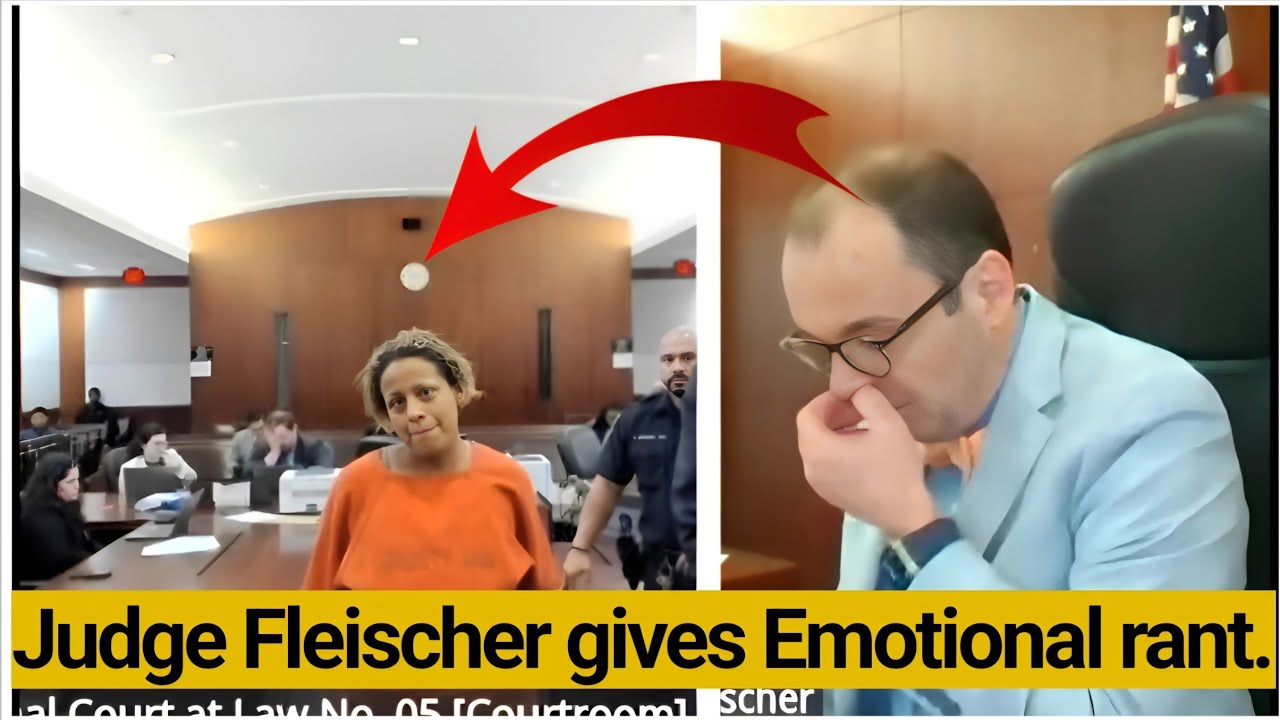 Judge Fleischer gives an emotional rant during trial.