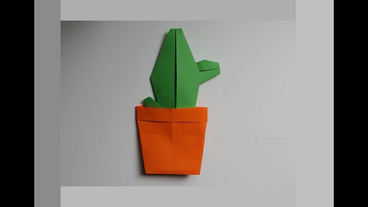 Origami Cactus Intructions. (Full HD)