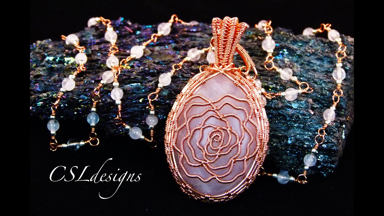 Rose wire framed cabochon ⎮ Valentine's Day