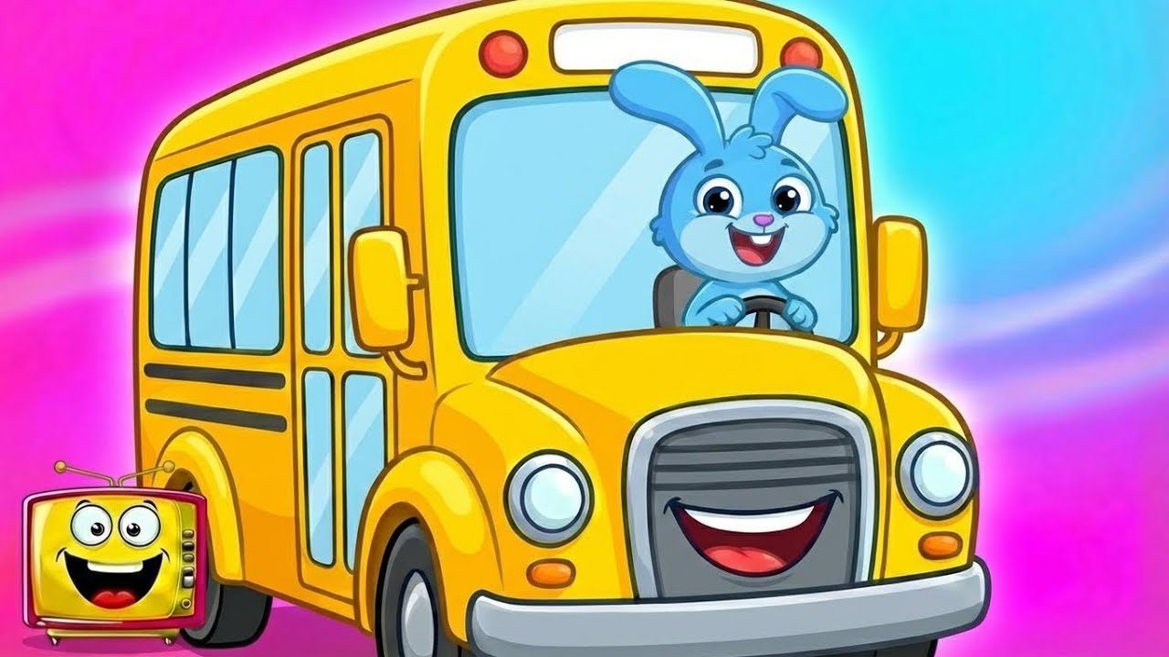 Wheels on the Bus | Nursery Rhymes for Kids | Fun Learning Songs for Children