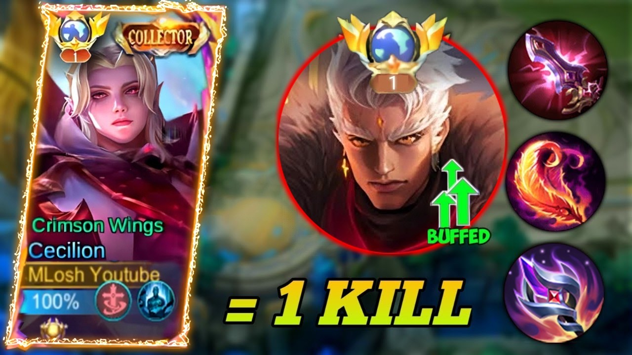 Cecilion Vs Zilong Top Global No 51 | TOP GLOBAL CECILION BEST BUILD AND EMBLEM
