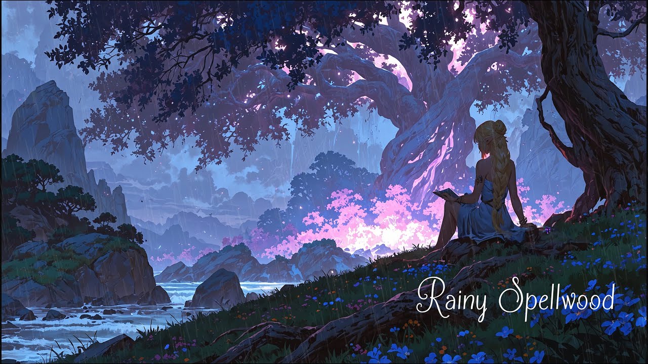 Resting in the Rainwood | Rain & Medieval Fantasy Music for Calm and Sleep🌧️
