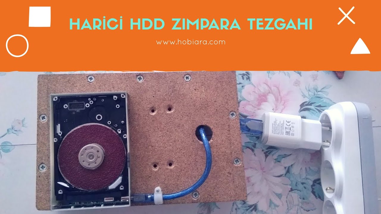 Harici HDD Zımpara Tezgahı