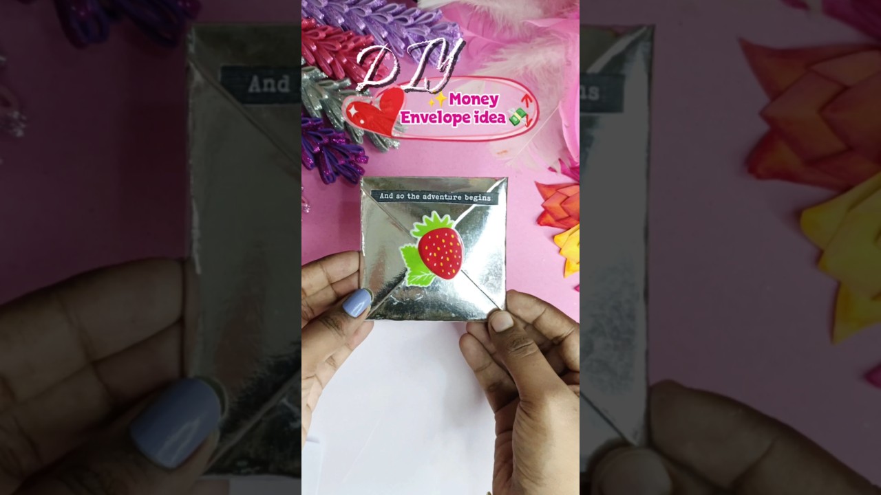 DIY Money Envelope idea💸 #diy #diycrafts #diyprojects #papercraft  #diyideas #diyenvelope #craft