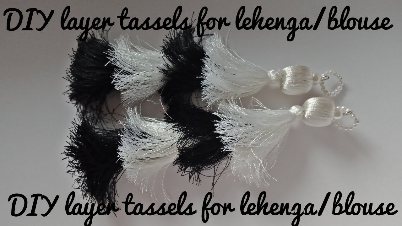 Make your own unique bridal tassel latkans/hangings for lehenga or blouse at home