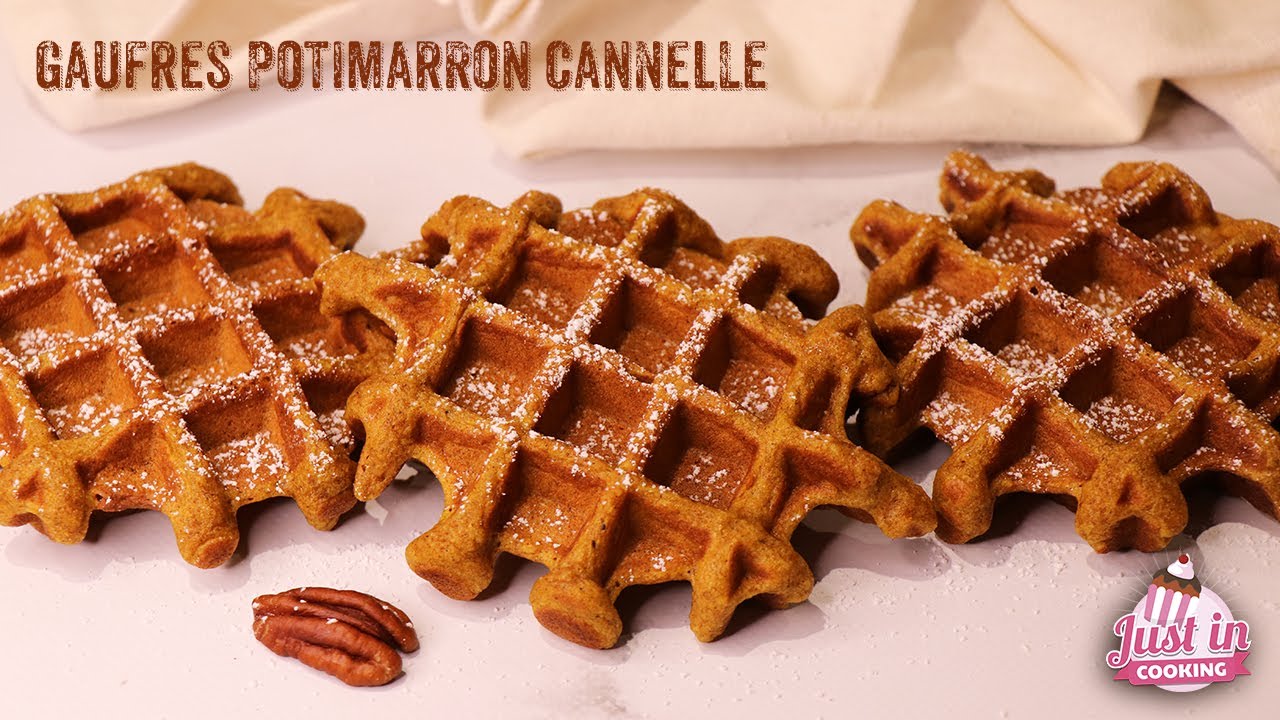 Recette de Gaufres d'Automne au Potimarron et à la Cannelle