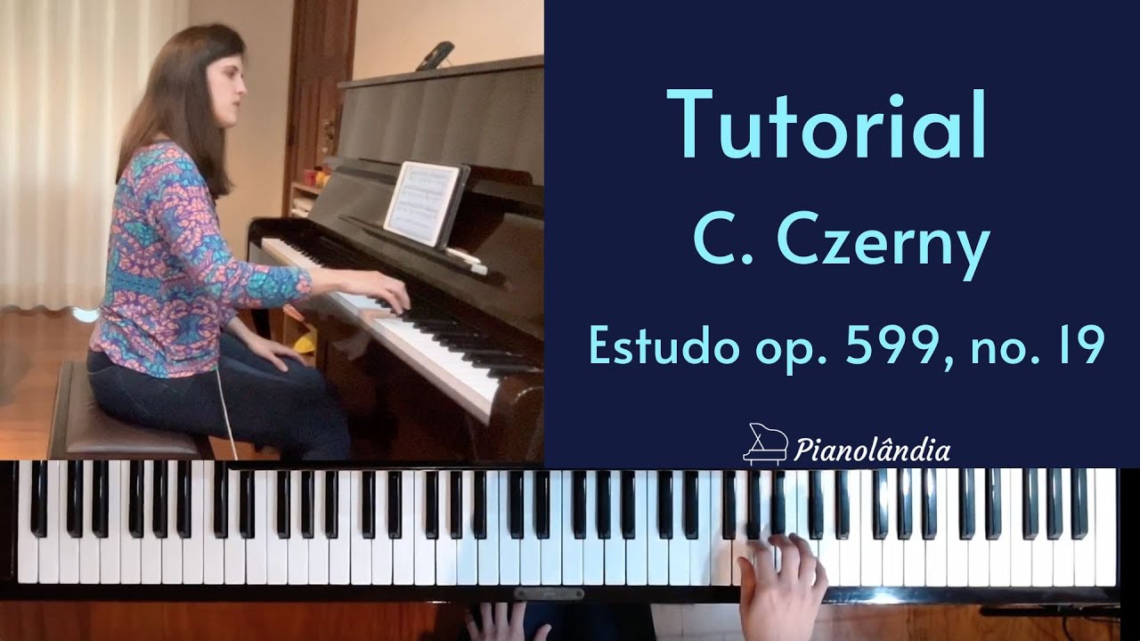 Aula de Piano Completa - Czerny, estudo op. 599 no.19 - Tutorial