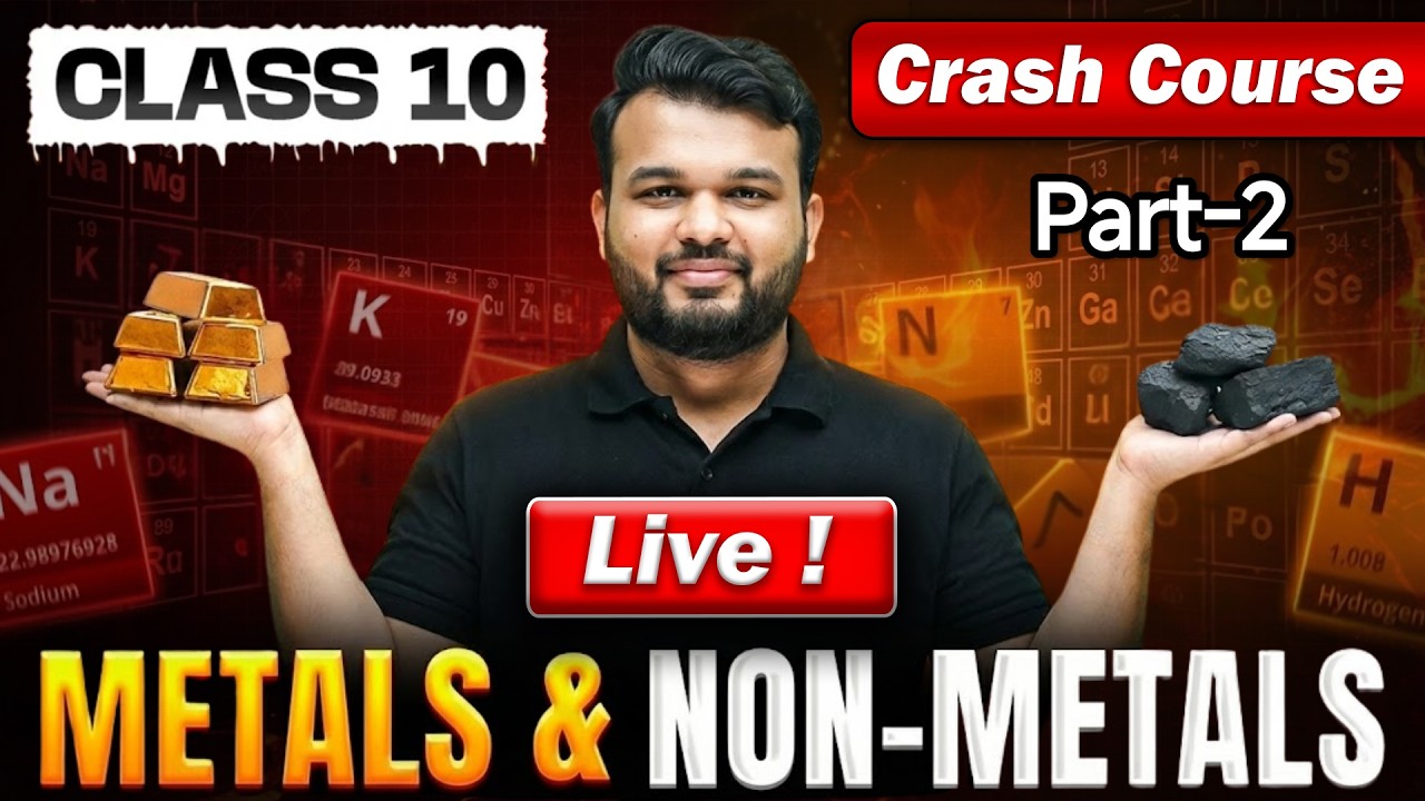 Metals & Non-Metals Class 10 | Full Chapter Crash Course 🔥  Farhan Sir  Newturn Academy
