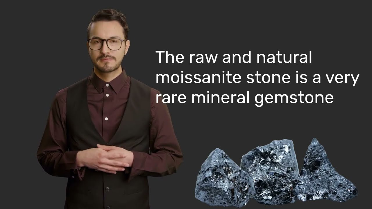 The raw Moissanite stone