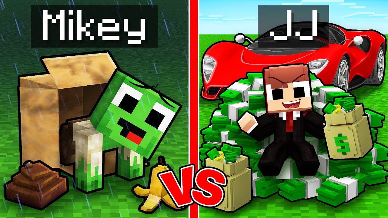 Mikey POOR vs JJ RICH Life Battle in Minecraft (Maizen)