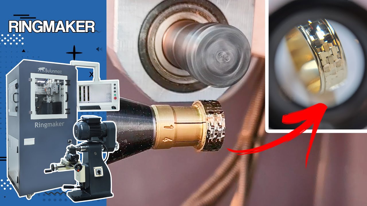 BEST MACHINES FOR JEWELRY PRODUCTION | NICE GOLD RING MODEL MADE WITH BULUNMAZ JEWELRY CNC