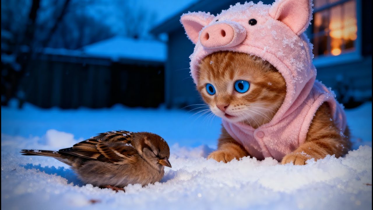 Mimi Saves a Frozen Tiny Bird 🐦 | Cozy Winter Rescue ❄️