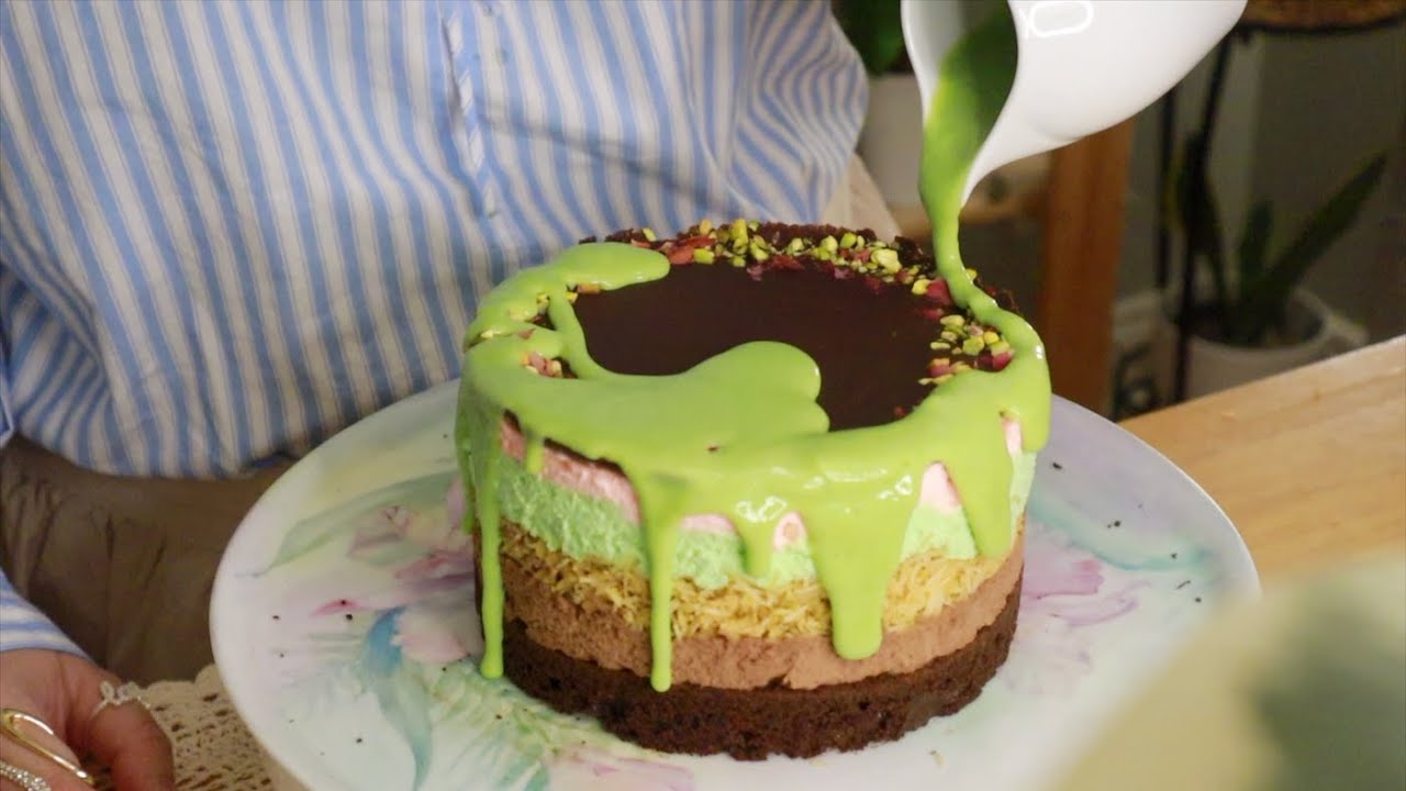 Recreating Conti's Pistachio Crunch (Dubai Chocolate Inspired Cake)