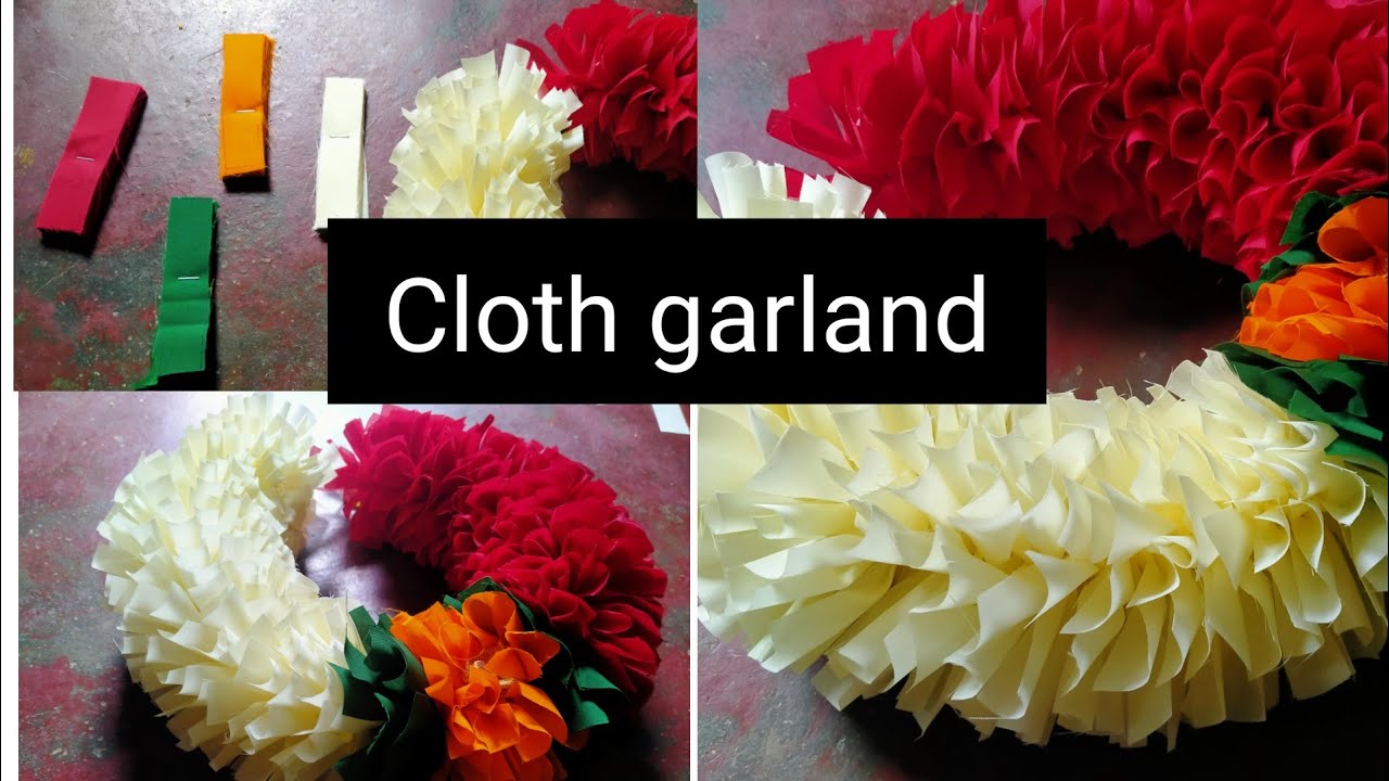 cloth garland making with cloth | garland diy with cloth| diy home decor| garland for god