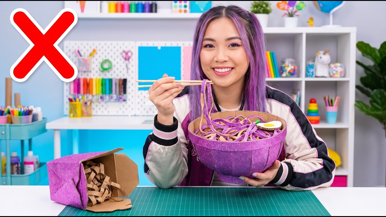 DIY K-Pop Demon Hunters - Paper VS Cardboard Crafts *Best Gadgets & Fun DIYs*