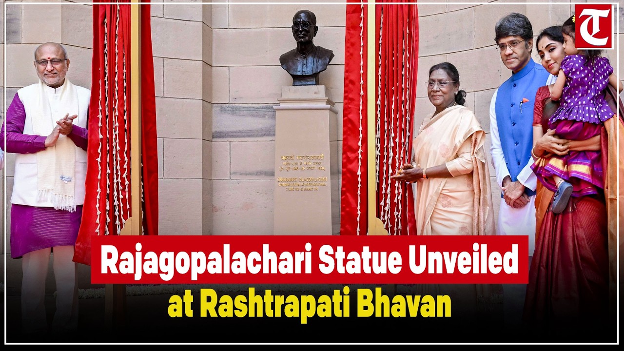 Statue of C. Rajagopalachari Unveiled at Rashtrapati Bhavan | President Droupadi Murmu Speech