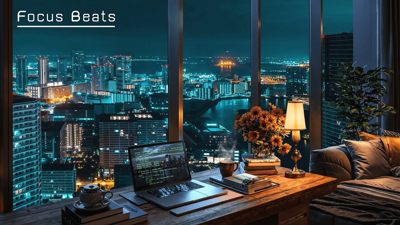 Cozy Study Chillout Beats | Smooth Coding & Focus Beats for Productivity Background