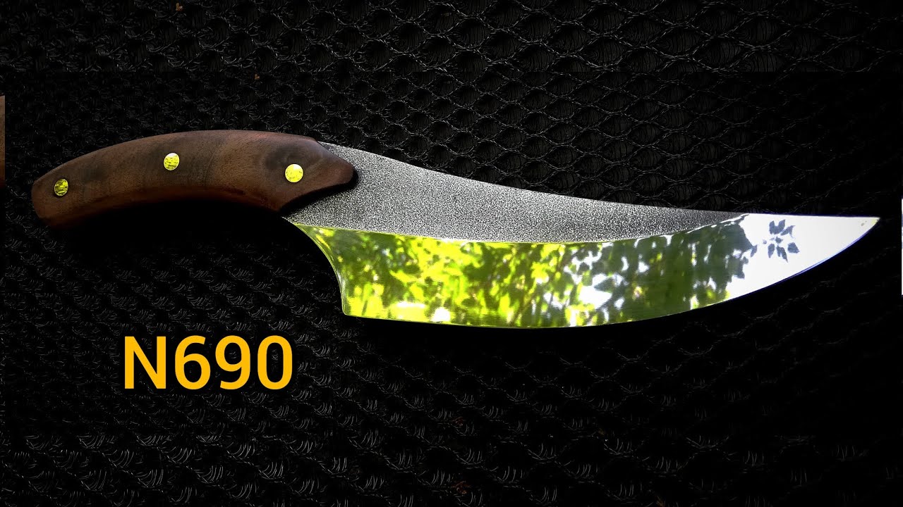 El yapımı bıçak n690 çelik handmade knife sırp bıçağı