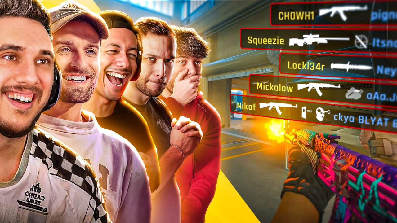 CS2 avec Squeezie, Locklear, Mickalow et Nikof