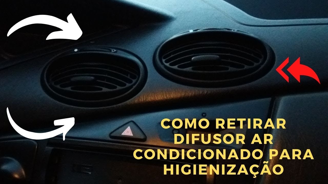 Como retirar difusor do Ar condicionado para higienização Ford Focus 2005