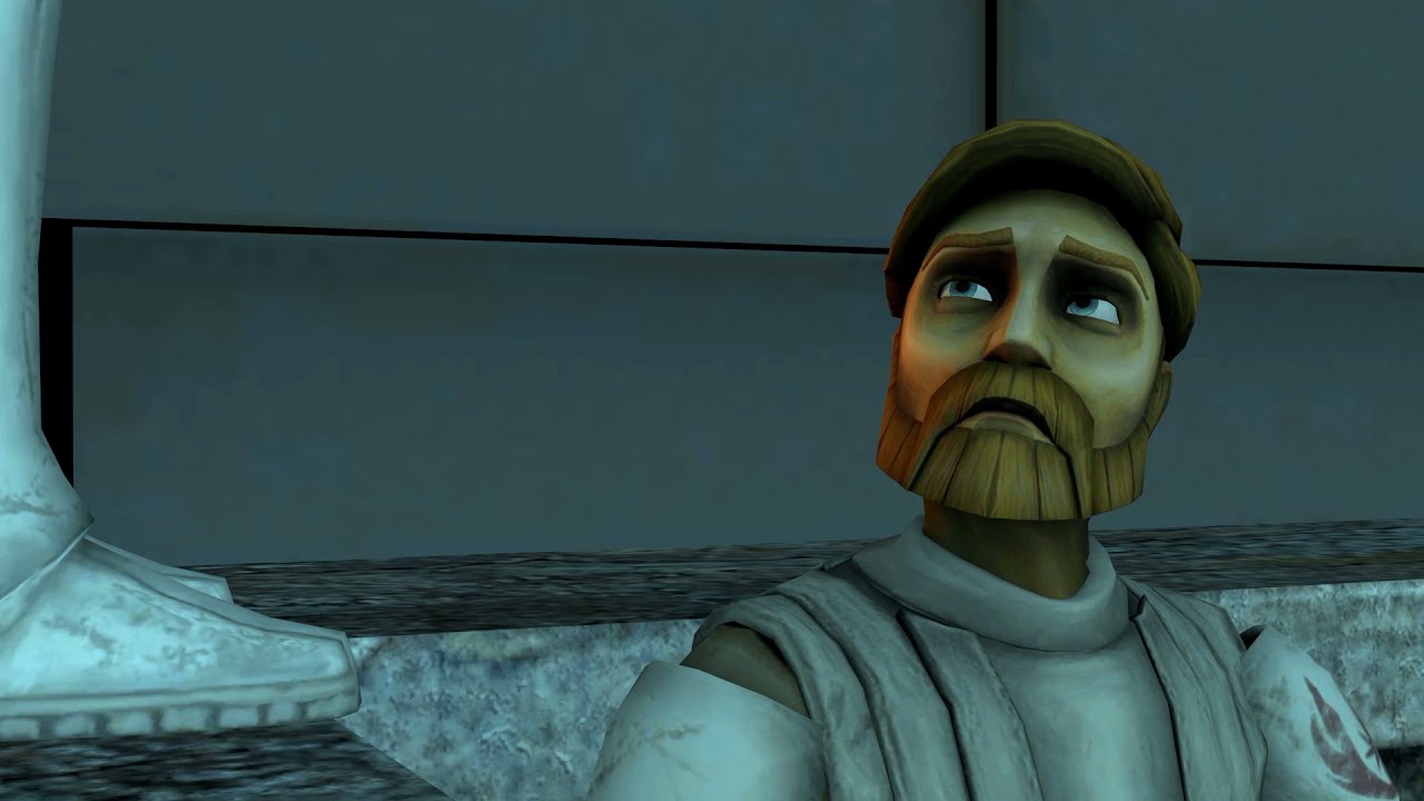 Commander Cody informs Obi-Wan the approximate amount of time the current siege will occur