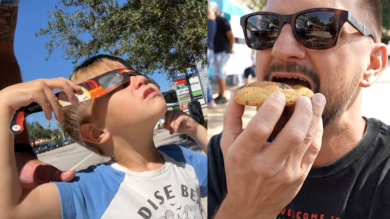 Celebration Farmer's Market With Friends, Partial Solar Eclipse & Vegan Cookie Review! | Home Vlog