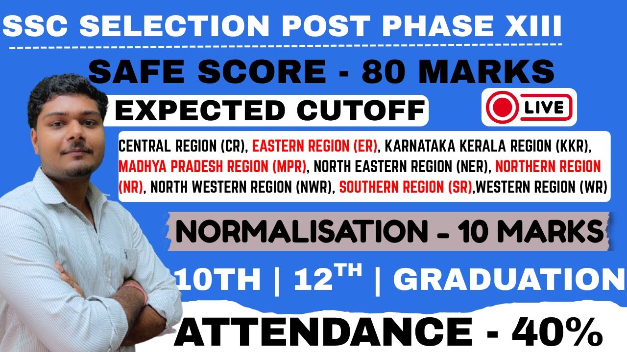 SSC PHASE 13 CUTOFF 2025 | SSC PHASE 13 SAFE SCORE 2025 | SSC SELECTION POST PHASE 13 RESULT DATE