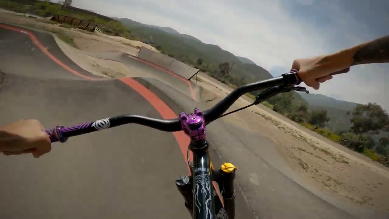 Deleo Bike Park pump track and jumps.  Corona Ca
