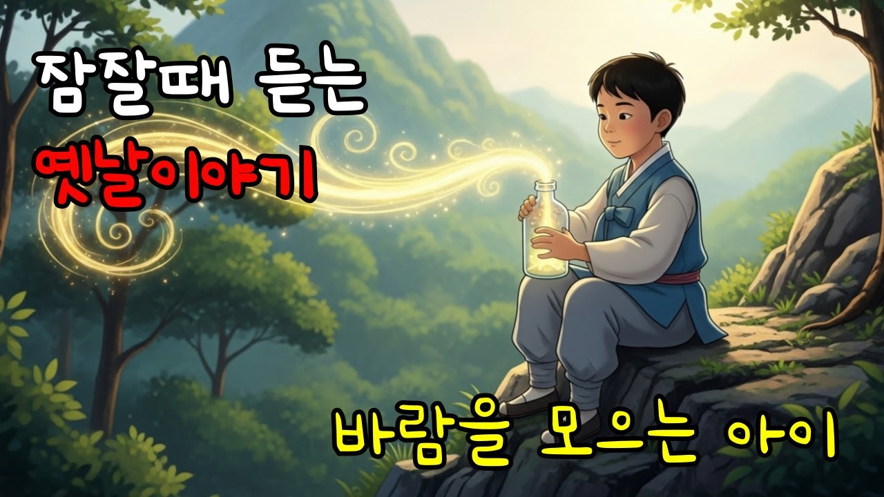 🌛잠잘때 듣는 옛날이야기 - 바람을 모으는 아이 | 전래동화 | 민담 | 고전 | 잠자리동화 | 오디오북
