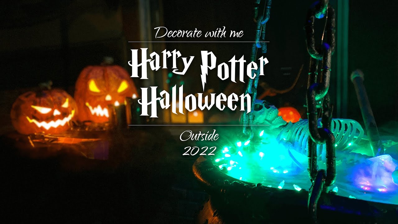 Harry Potter Halloween - Decorate with Me Outside 2022