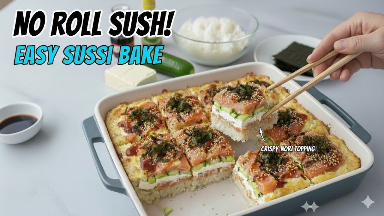 Viral Sushi Bake Recipe! So Easy, So Delicious!