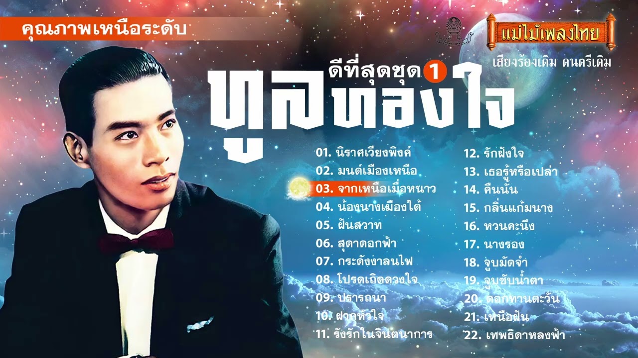 ทูล ทองใจ ดีที่สุดชุดที่ 1 22 เพลง ฟังยาวๆ (เลือกเพลงฟังได้) #แม่ไม้เพลงไทย #เพลงดังต้นฉบับ