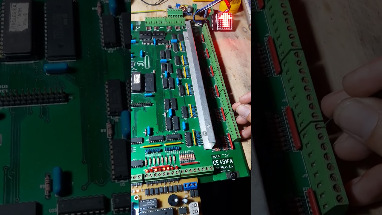 Probando Controlador Uruguayo CEA51FA, Reparación de Ascensores