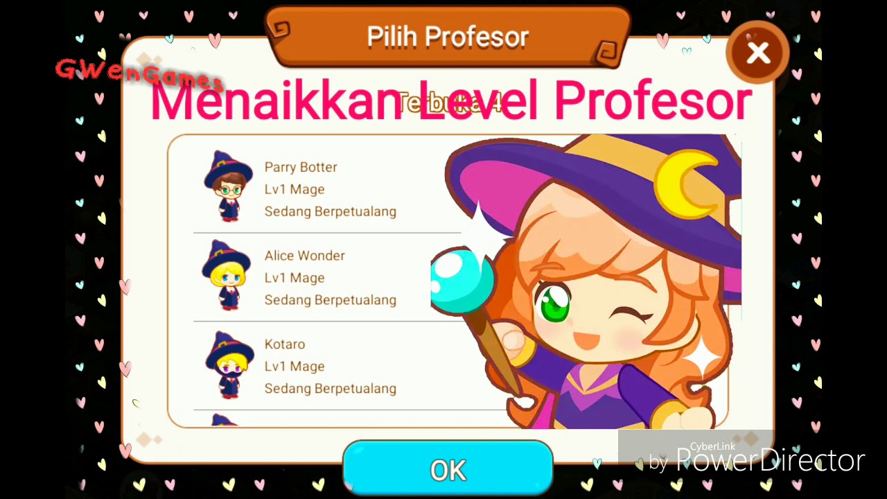 Menaikkan Level Profesor di magic school story