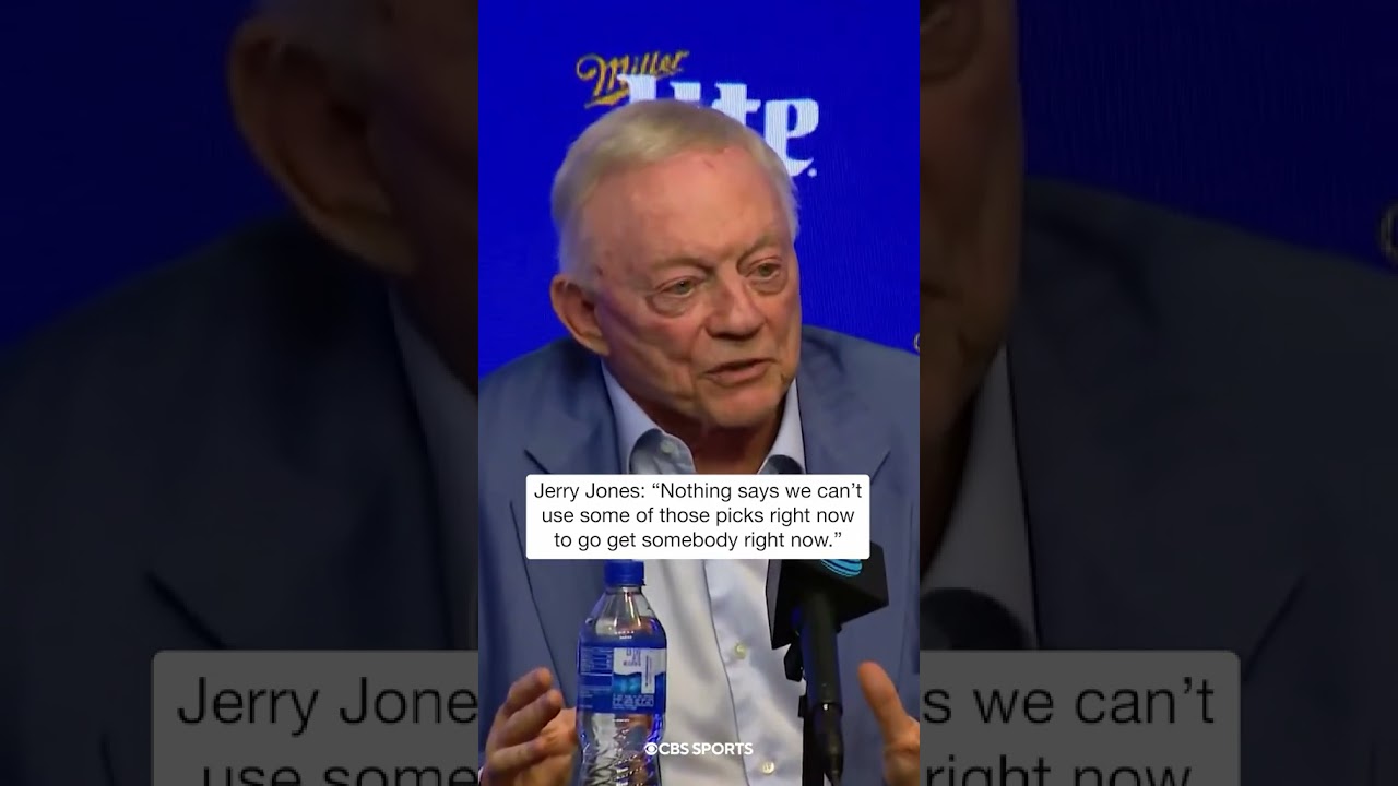Jerry Jones says the Cowboys could use picks acquired in the Micah Parsons trade to make moves 👀