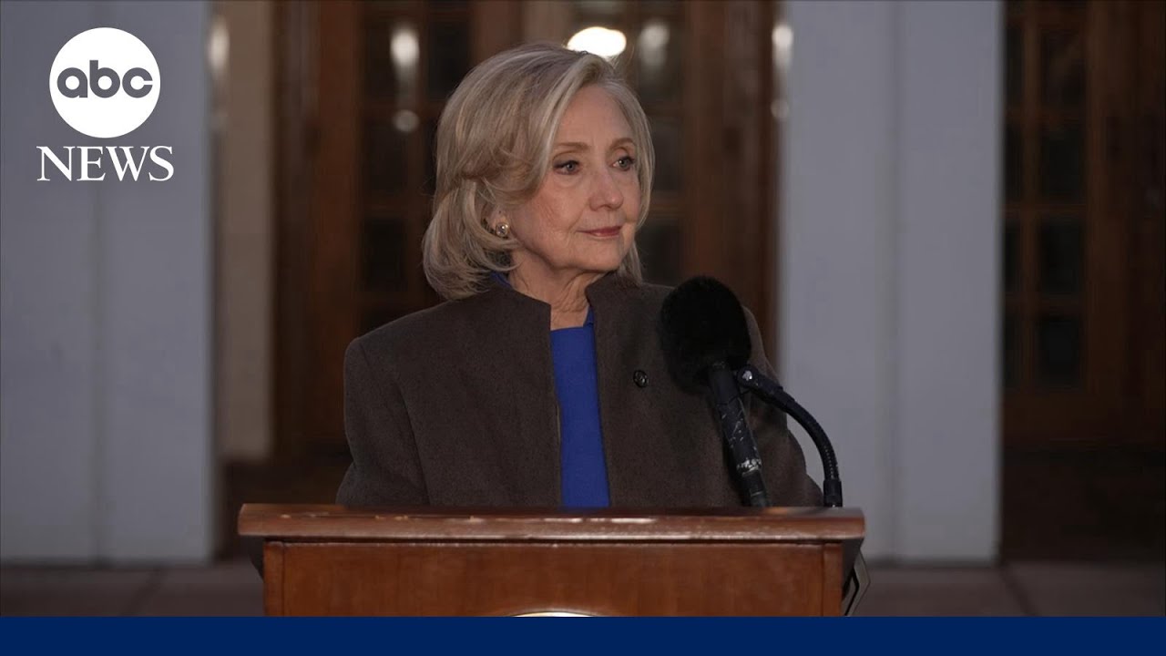 Hillary Clinton speaks after Epstein testimony