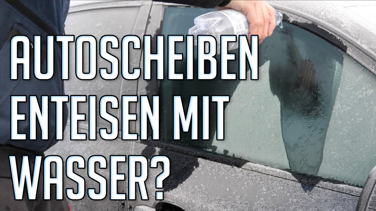 Autoscheibe enteisen mit warmen Wasser? Ohne Enteiser und Eiskratzer möglich?