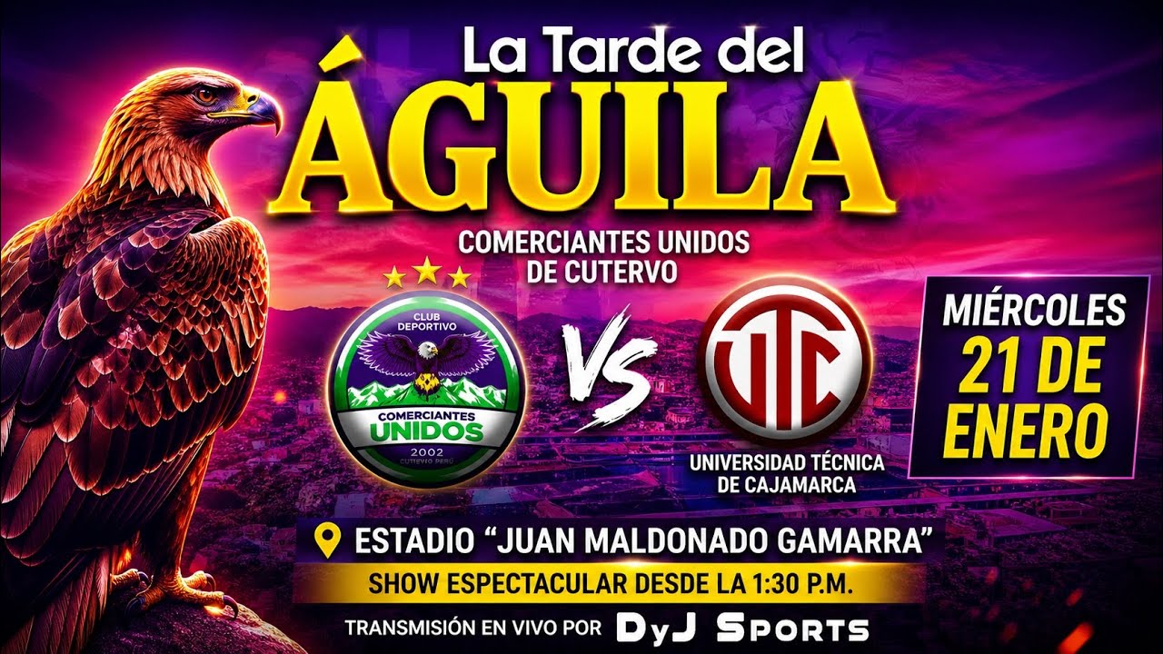 🟢 COMERCIANTES UNIDOS 🆚 UTC - #LATARDEDELÁGUILA - AMISTOSO LIGA 1 - EN VIVO POR DYJ SPORTS
