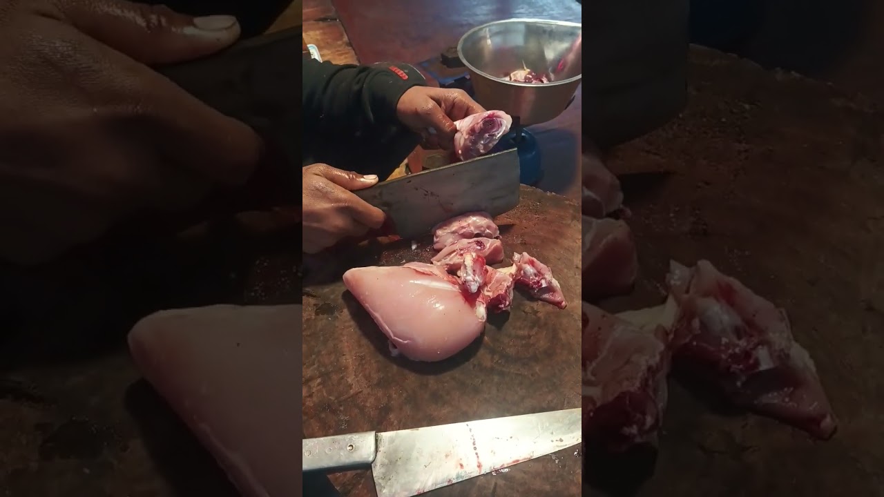 Perfect Chicken Cutting #mukbang #food #villagemukbang #indiancuisine #streetfood #desimukbang